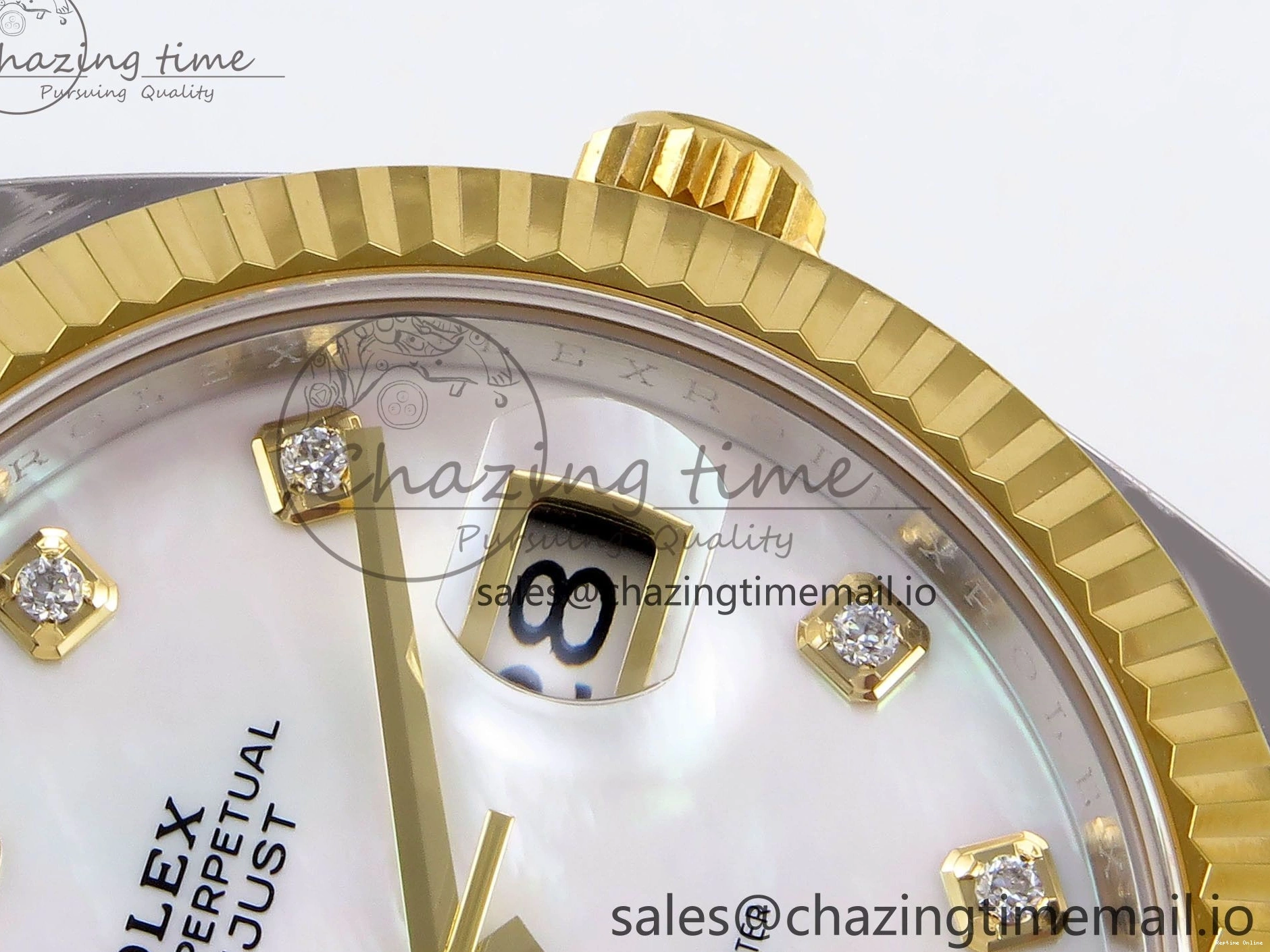 0108 EyeCatching DateJust 41 SS YG ARF 1:1 Best Edition 904L Steel White MOP Dial on Jubilee Bracelet SH3235 (Gain Weight) 1222